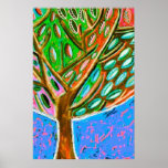 Blue Sky Tree Of Life Poster