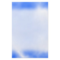 Blue sky with white clouds. flyers