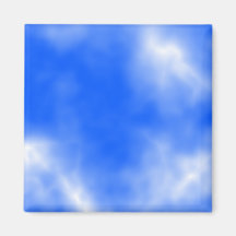 Blue sky with white clouds. fridge magnet