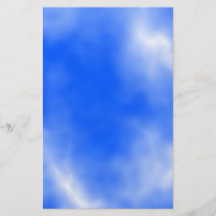 Blue sky with white clouds. full color flyer