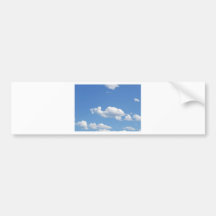 Blue Sky With White Clouds Useful Background Bumper Sticker