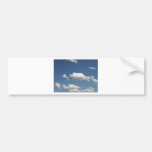 Blue Sky With White Clouds Useful Background Bumper Sticker