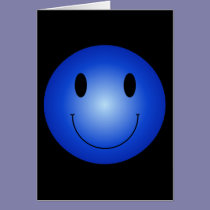 Blue Smiley cards