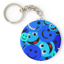 BLUE SMILEYS COLLAGE