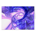 Blue Smoke Abstract Card