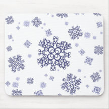 Blue Snow Mousepads