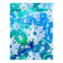 Blue Snow Postcard