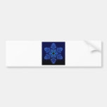 Blue Snowflake Bumper Stickers