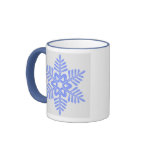 Blue Snowflake Christmas Mug