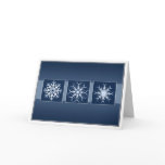 Blue Snowflake Holidays Greeting Cards