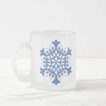 Blue Snowflake Mug