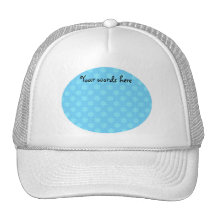 Blue snowflake pattern hat