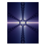 Blue Snowflake Post Card
