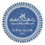 Blue Snowflake Product Label Stickers
