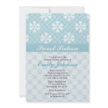 Blue Snowflake Sweet Sixteen Invitations
