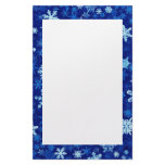 Blue SnowFlakes Stationery