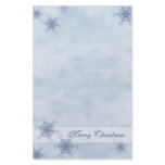 Blue Snowflakes Stationery