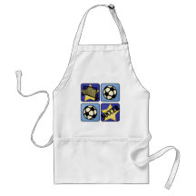 Blue Soccer Apron