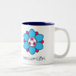 Blue Soccer Girl Coffee Mug
