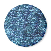 Blue Soft and Fuzzy Refrigerator Magnets