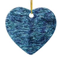 Blue Soft and Fuzzy Ornaments