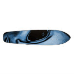 Blue Space Alien Old Style Skateboard