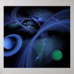 Blue Space Print