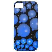 Blue Spheres Abstract Art iPhone 5 Covers