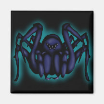 Blue Spider, magnet square
