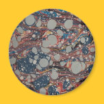 Blue Spotted Marbling magnets
