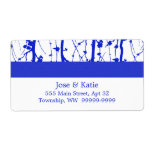 Blue Spring Blossoms Custom Shipping Labels