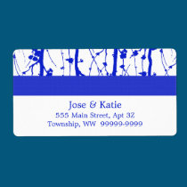Blue Spring Blossoms labels