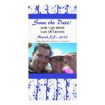 Blue Spring Blossoms Save The Date Picture Card