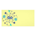 Blue Spring Flower Garden Picture Card