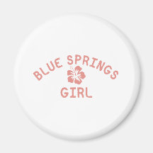 Blue Springs Pink Girl Magnets