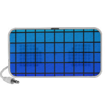 Blue Squares Colour Shift Design Speaker System