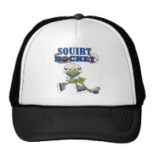 Blue Squirt Hockey Tshirts and Gifts Trucker Hats