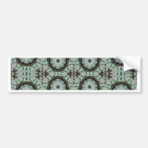 blue stained glass repeats bumper sticker