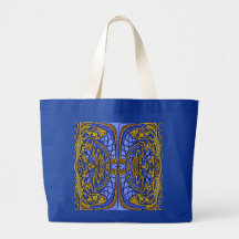 Blue Stained Glass Window Bag