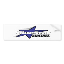 Blue Star Airlines Bumper Stickers