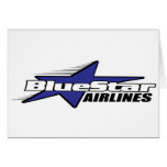 Blue Star Airlines Greeting Cards