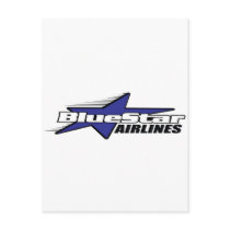 Blue Star Airlines Postcard