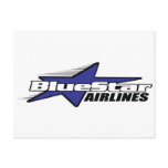 Blue Star Airlines Postcards