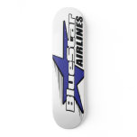 Blue Star Airlines Skateboard