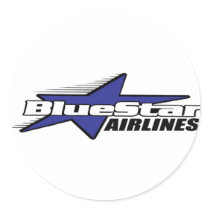 Blue Star Airlines Sticker