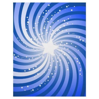 Blue Star Burst Scrapbook Paper by SBDigitalArts