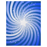 Blue Star Burst Scrapbook Paper Personalized Letterhead