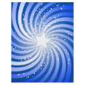 Blue Star Burst Scrapbook Paper letterhead