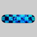 Blue Star Chequered Skateboard skateboards