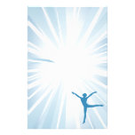 Blue Star Dancer Stationery Paper